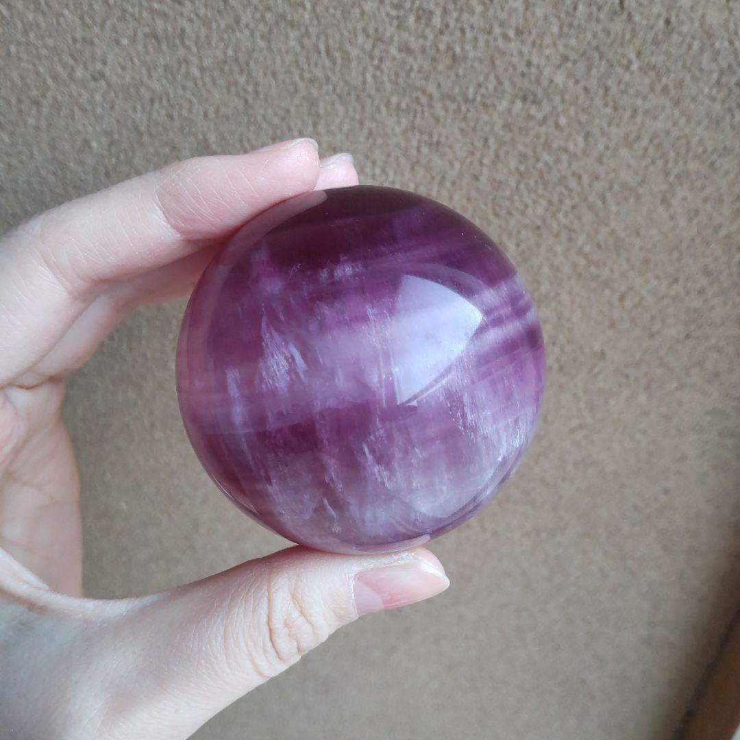 パープルフローライトスフィア