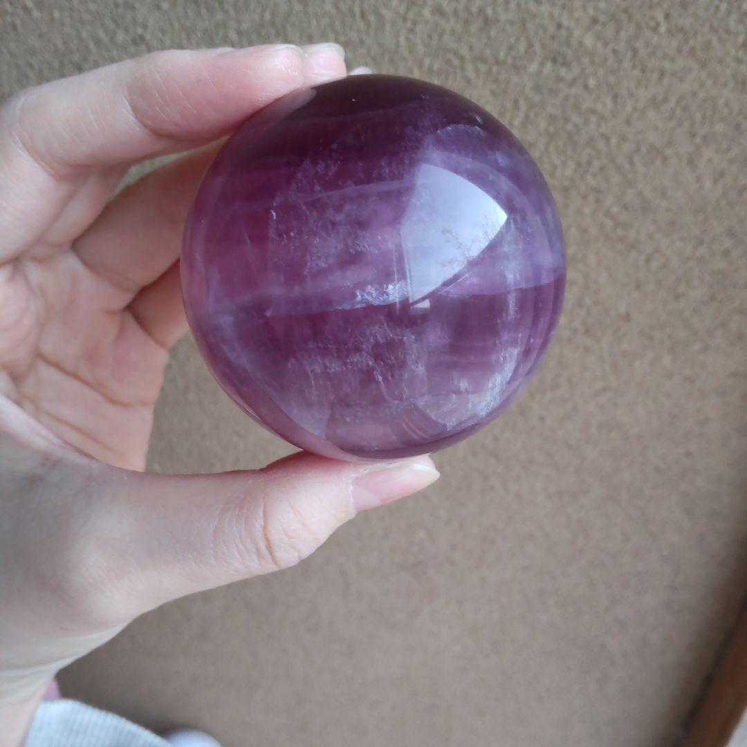 パープルフローライトスフィア