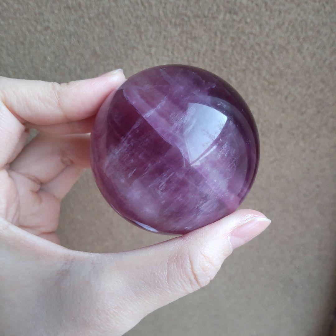 パープルフローライトスフィア