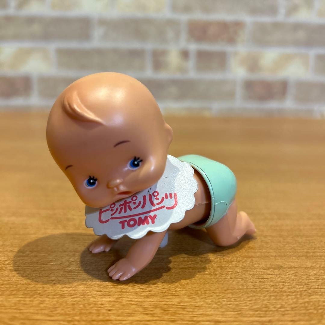 TOMY ハイハイ 赤ちゃん 当時物 昭和レトロ ゼンマイ仕掛け トコトコ