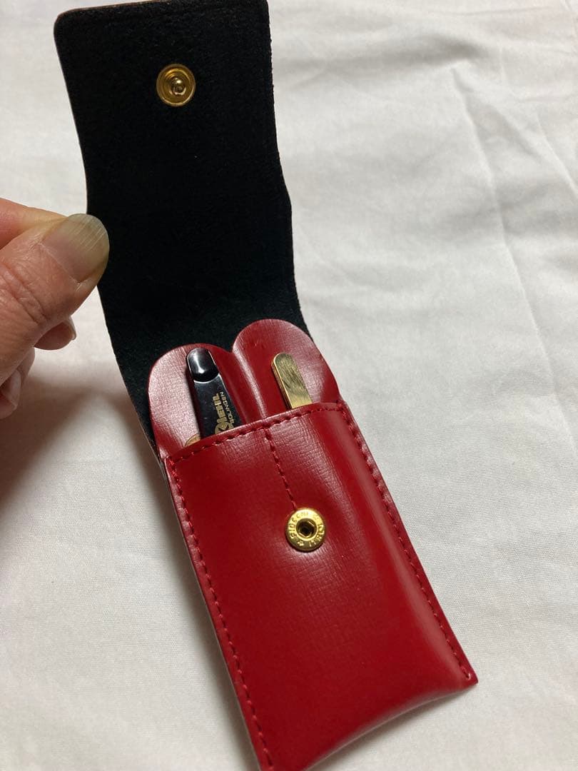 ロエベ LOEWE レザーケース ケアセット ハサミ 毛抜き 爪ファイル 未使用