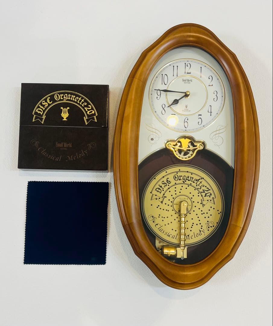 【新品】超レアオルガニートM729 壁掛時計ディスクオルゴール6枚付きお譲ります