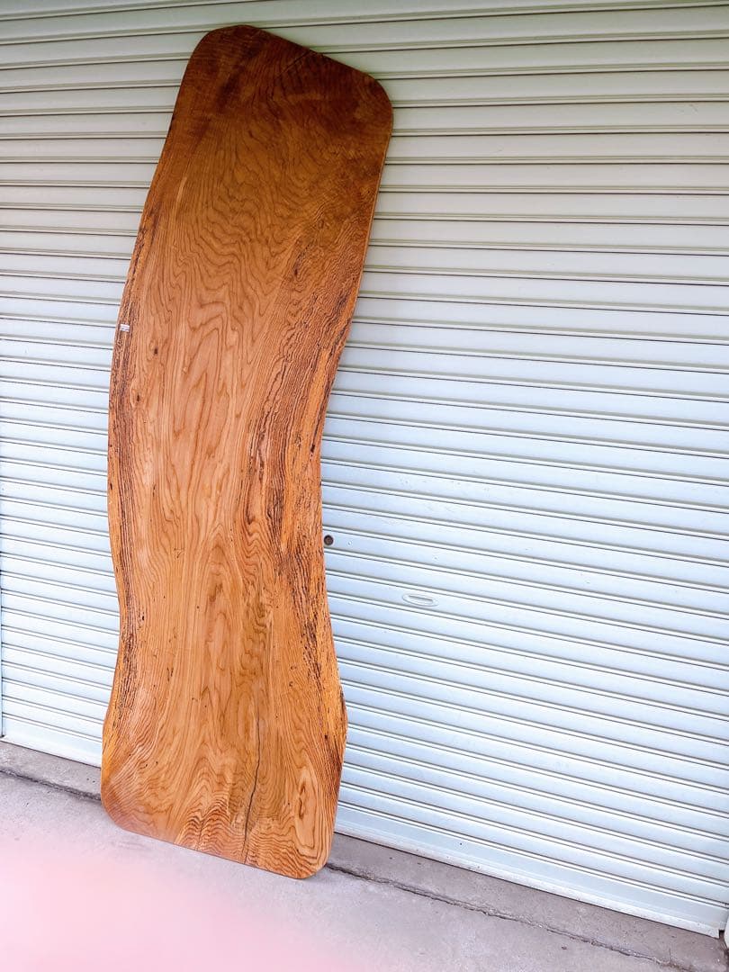 天然　ナラ　木材　天板　無垢材　一枚板　テレビ台　デスク　棚　カウンターテーブル