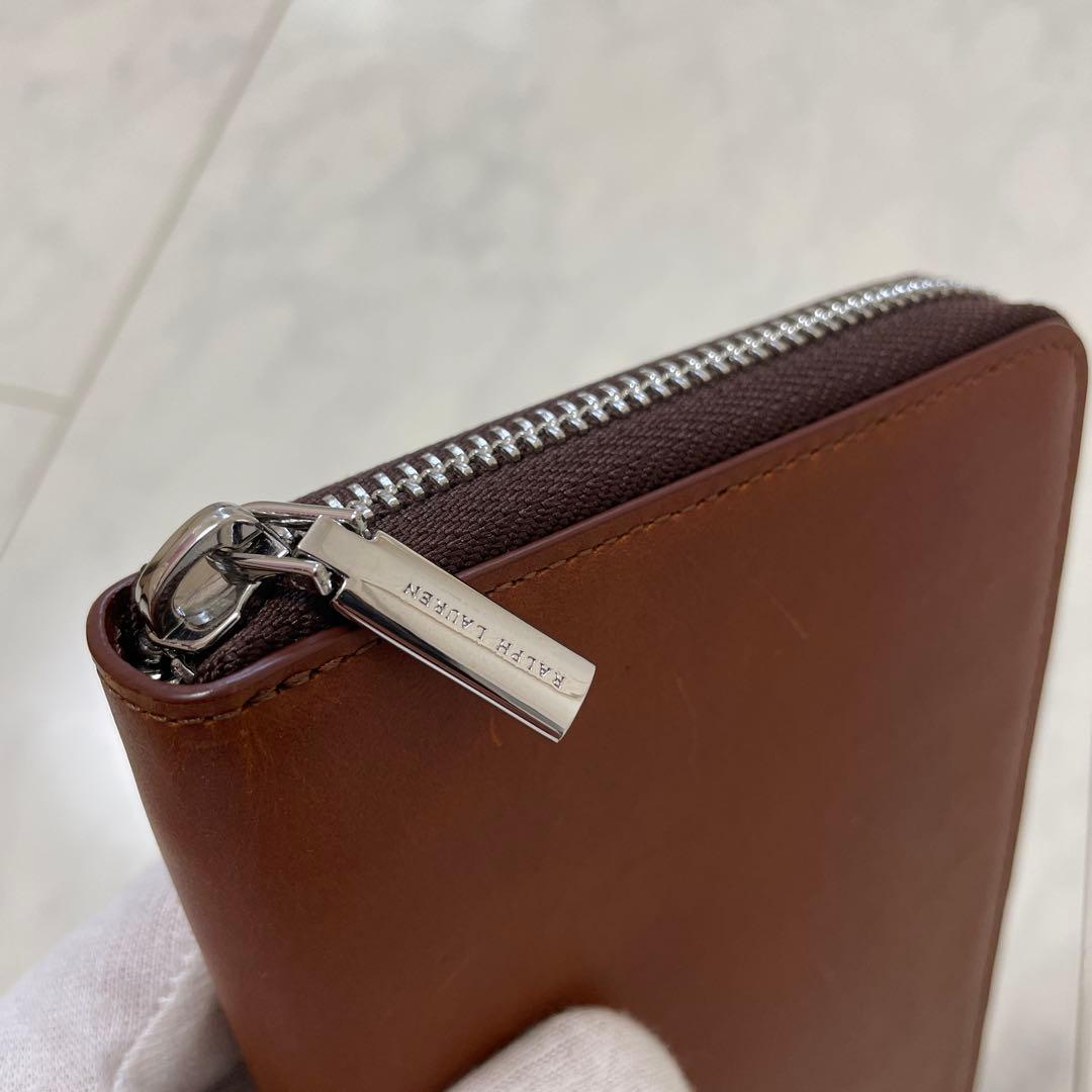 新品未使用】POLO RALPH LAUREN 牛革 ファスナー長財布 大判 - メルカリ
