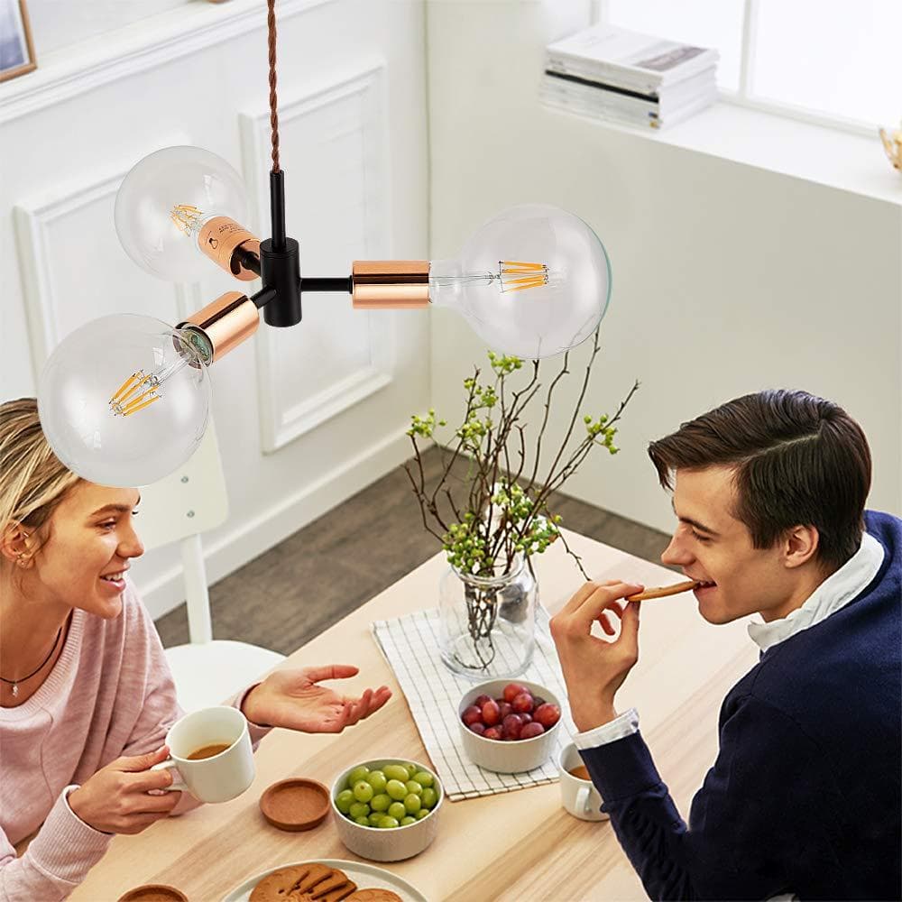 ☆3灯式ペンダントライト 滲む凛々しさ ソケット 吊下げ灯 レトロ