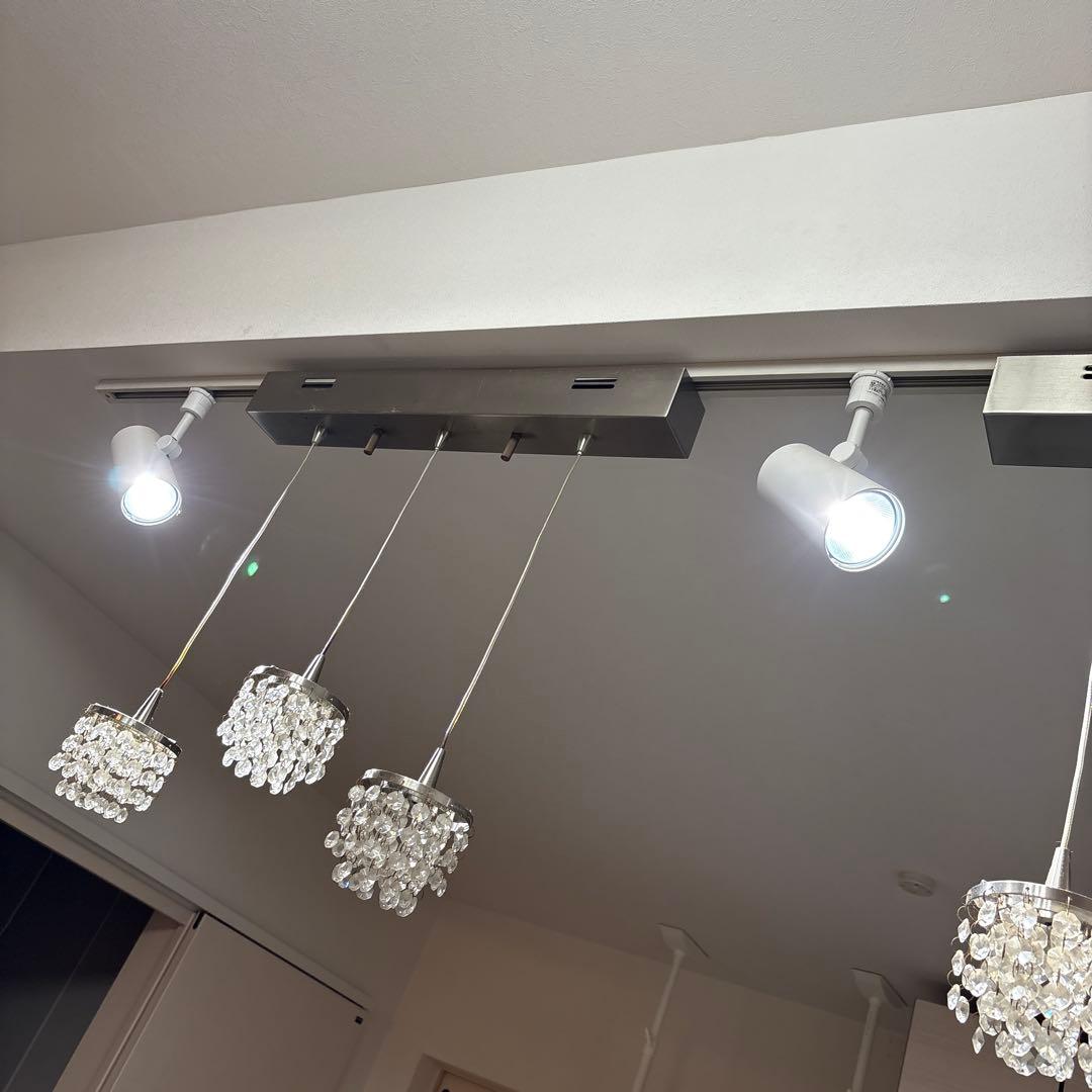 最終値下げ！クリスタルデザイン 6灯シーリングライト