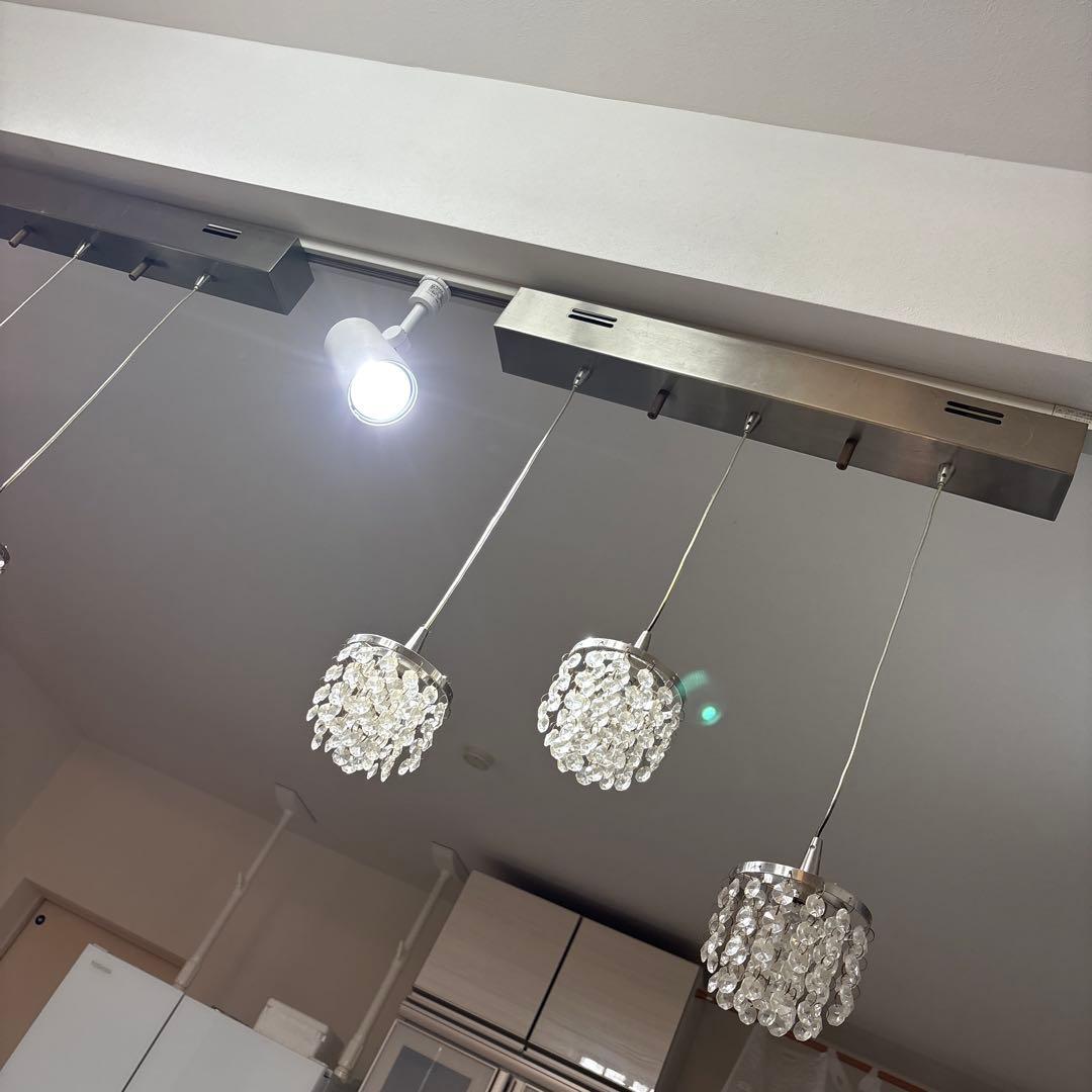 最終値下げ！クリスタルデザイン 6灯シーリングライト