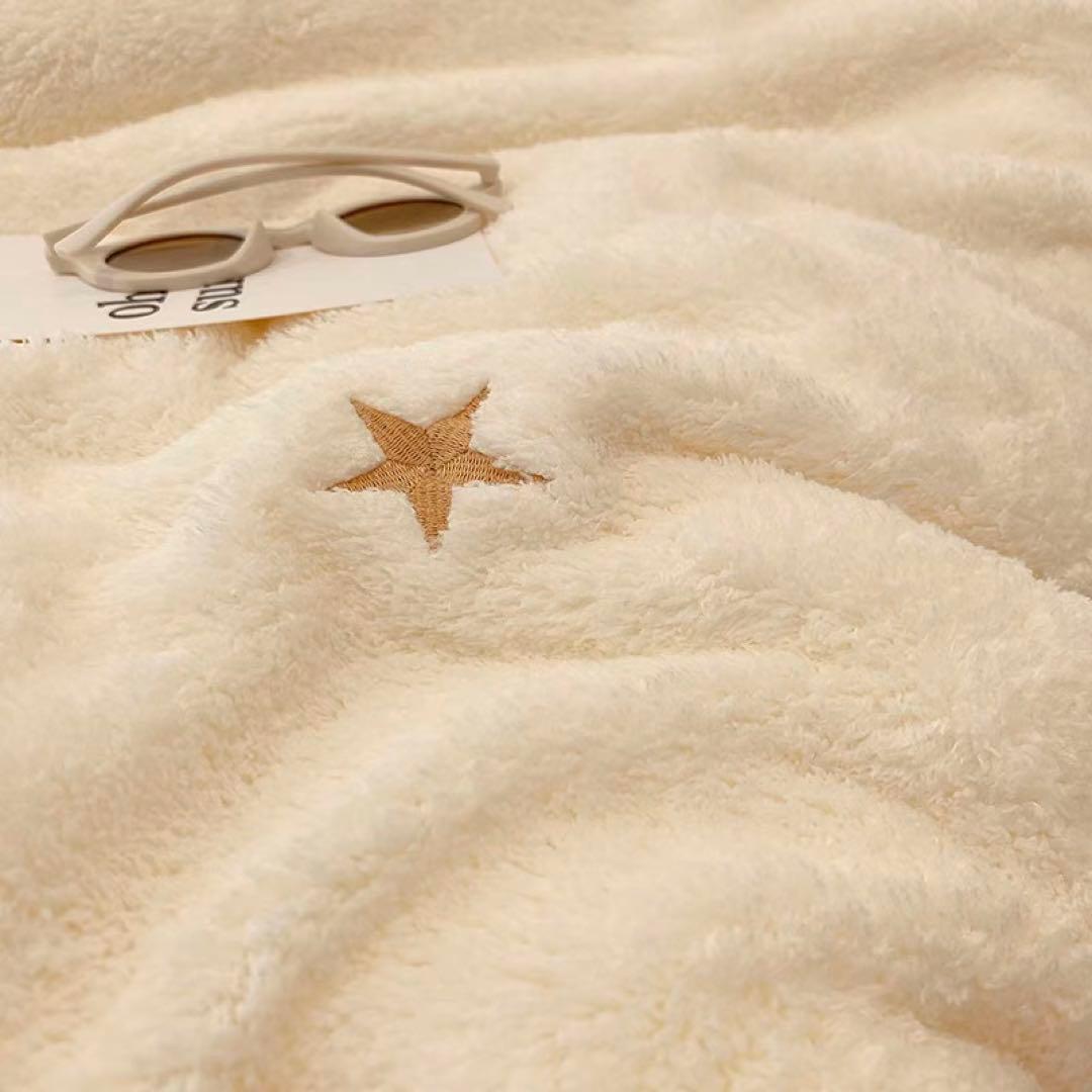 星と月の刺繍 クイーンカバーセット