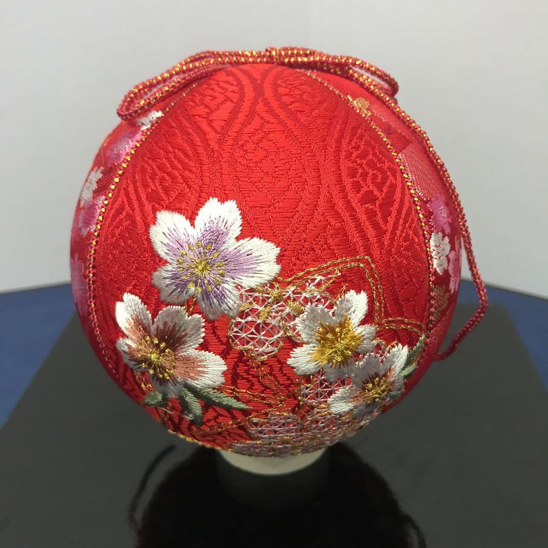 手毬 手鞠 てまり 刺繍ラベンダー No168 ハンドメイド