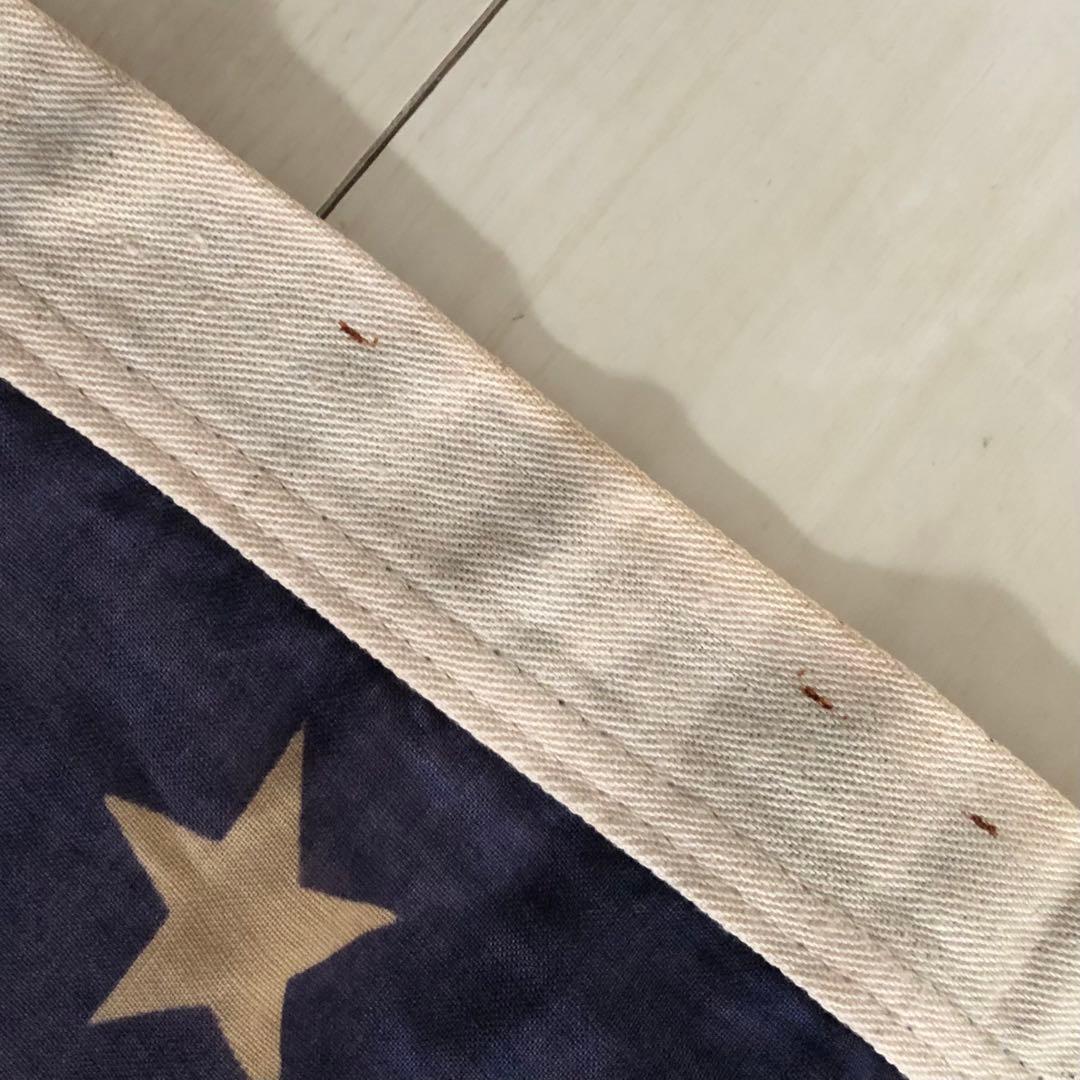 ヴィンテージ★アメリカ星条旗USA国旗大判flagフラッグ布タペストリー希少レア
