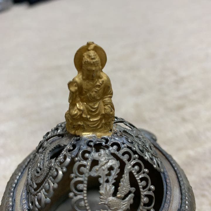 香炉，乾、天寶紋銀在銘