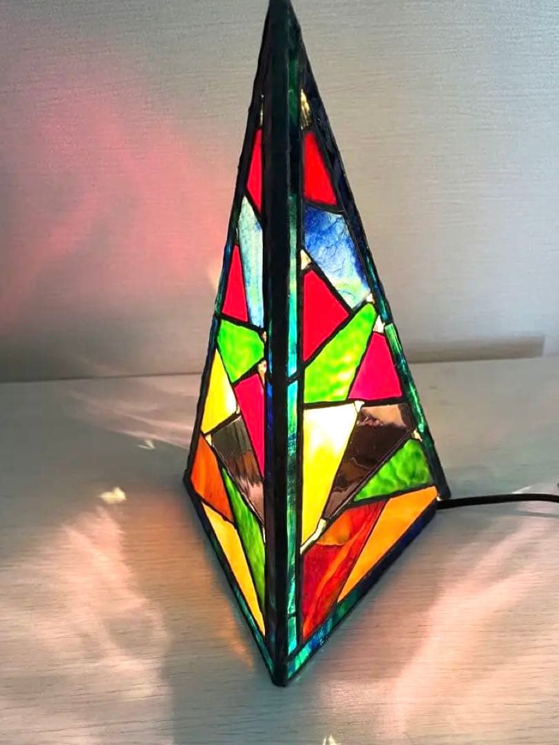 ステンドグラス《電気スタンド①ー1》