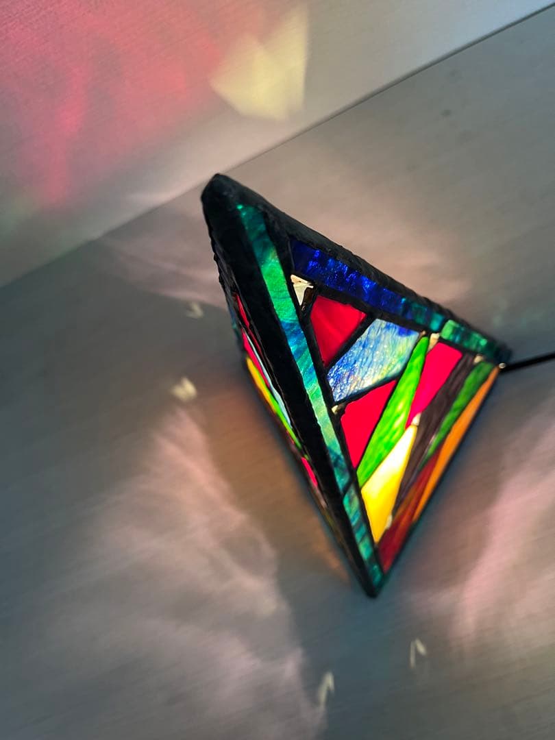 ステンドグラス《電気スタンド①ー1》