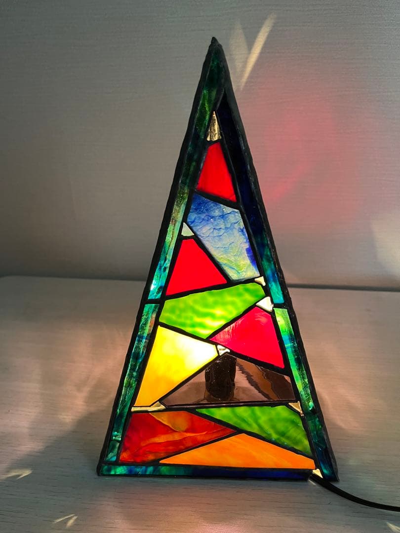 ステンドグラス《電気スタンド①ー1》