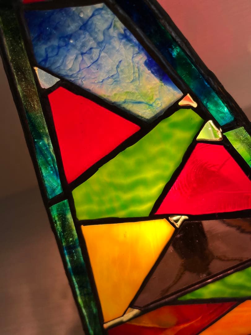 ステンドグラス《電気スタンド①ー1》