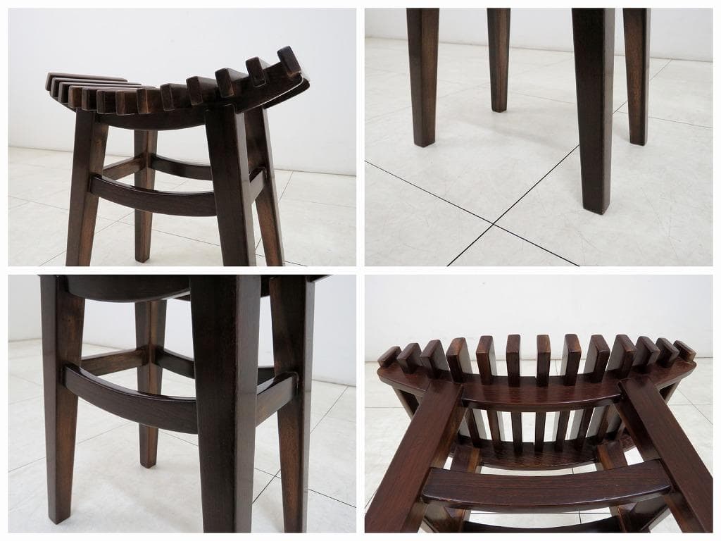 博永家具 スツール 楡無垢材 漆塗り 63,800円 チェア ② 検家具蔵岩谷堂