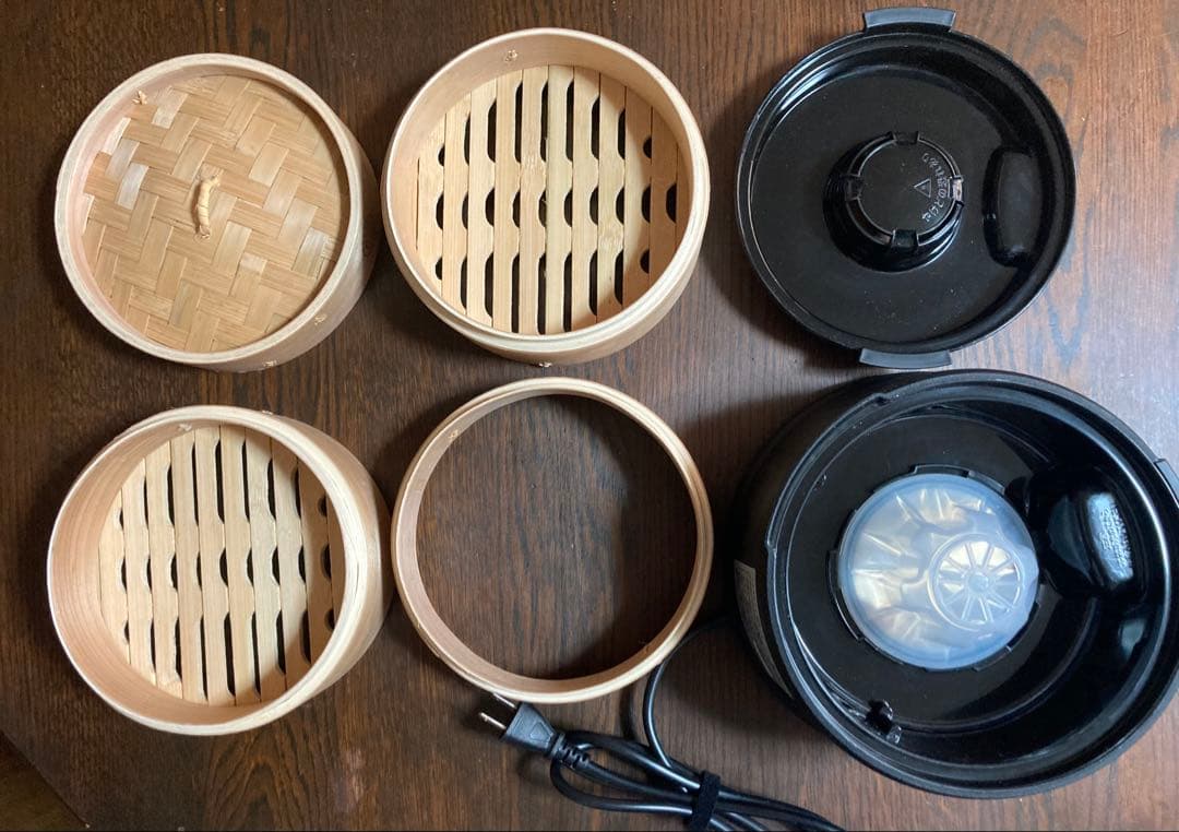 MK 電気せいろ 直径18cm 取り扱い説明書＋レシピブック付き　TEGARU