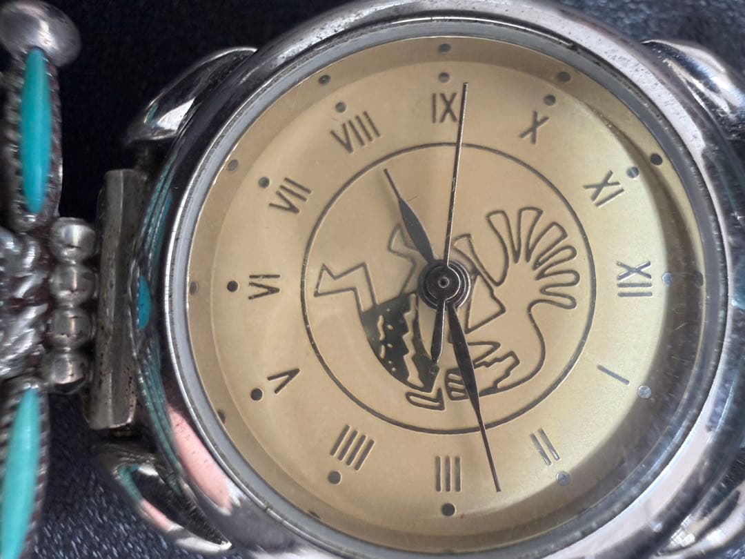 【希少】ズニ族 Lance & Cordelia Waatsa ターコイズ 時計