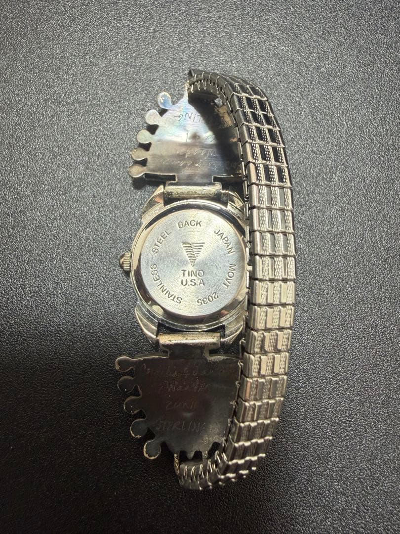 【希少】ズニ族 Lance & Cordelia Waatsa ターコイズ 時計