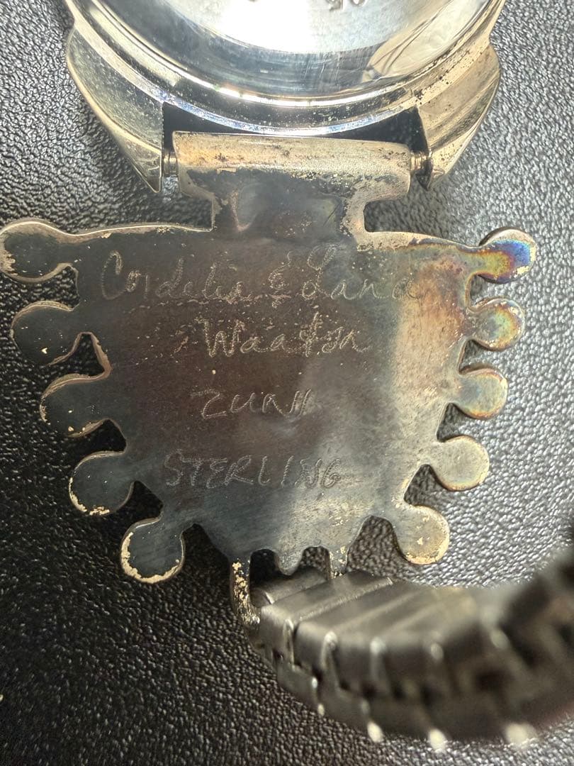 【希少】ズニ族 Lance & Cordelia Waatsa ターコイズ 時計