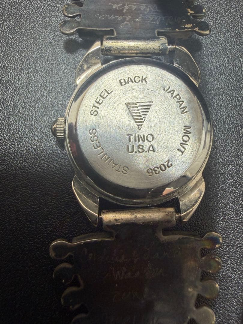 【希少】ズニ族 Lance & Cordelia Waatsa ターコイズ 時計