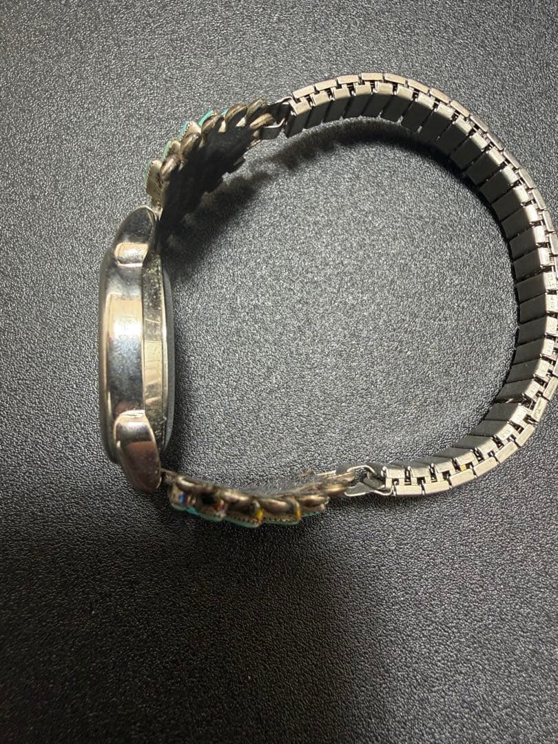 【希少】ズニ族 Lance & Cordelia Waatsa ターコイズ 時計