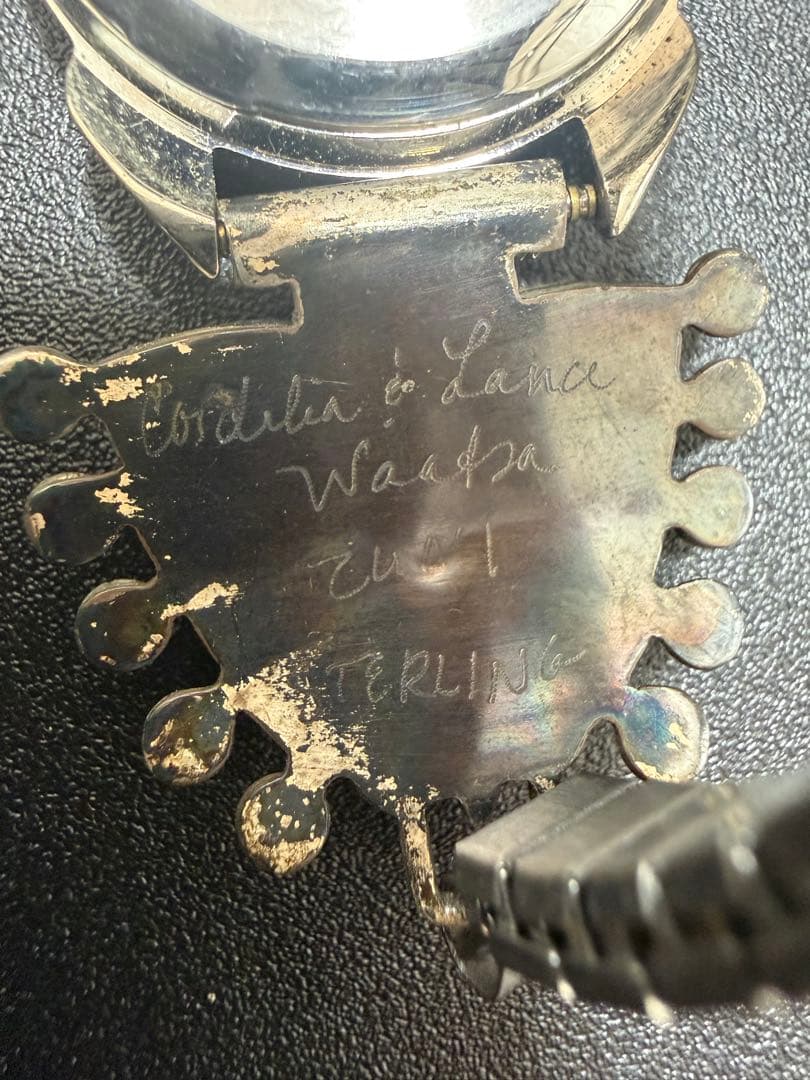 【希少】ズニ族 Lance & Cordelia Waatsa ターコイズ 時計