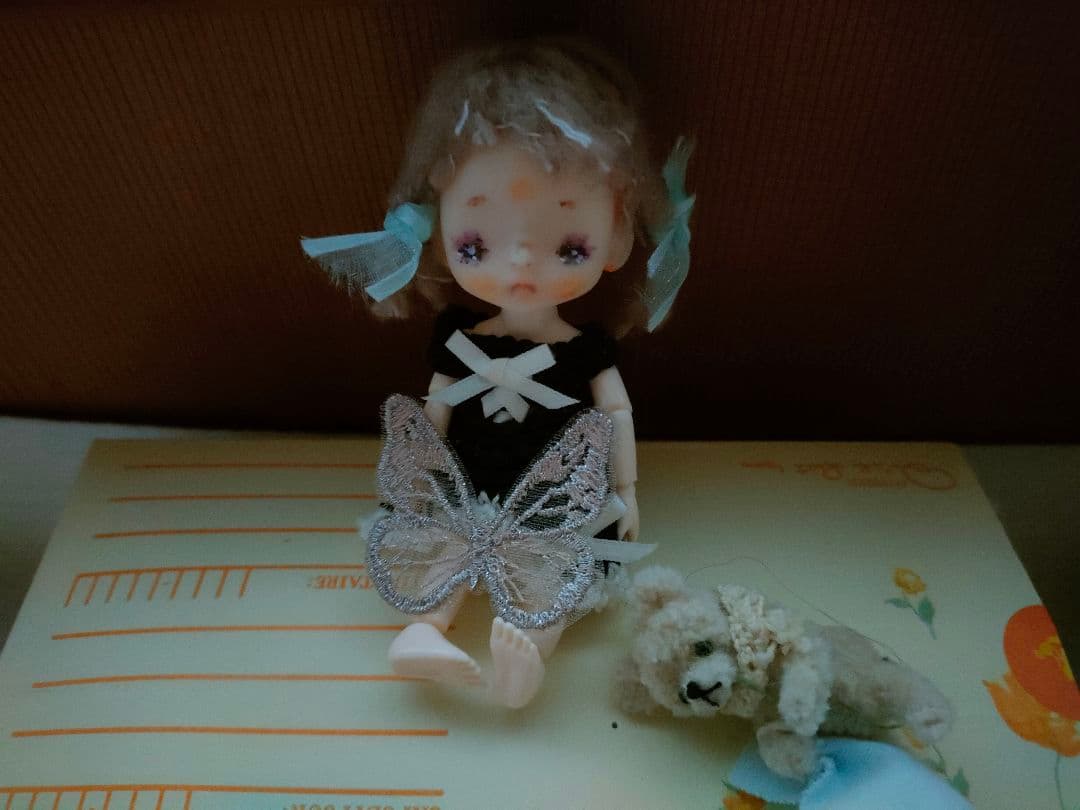 創作ドール♡ウィッグ,ボディ付き♡ 左側の女の子