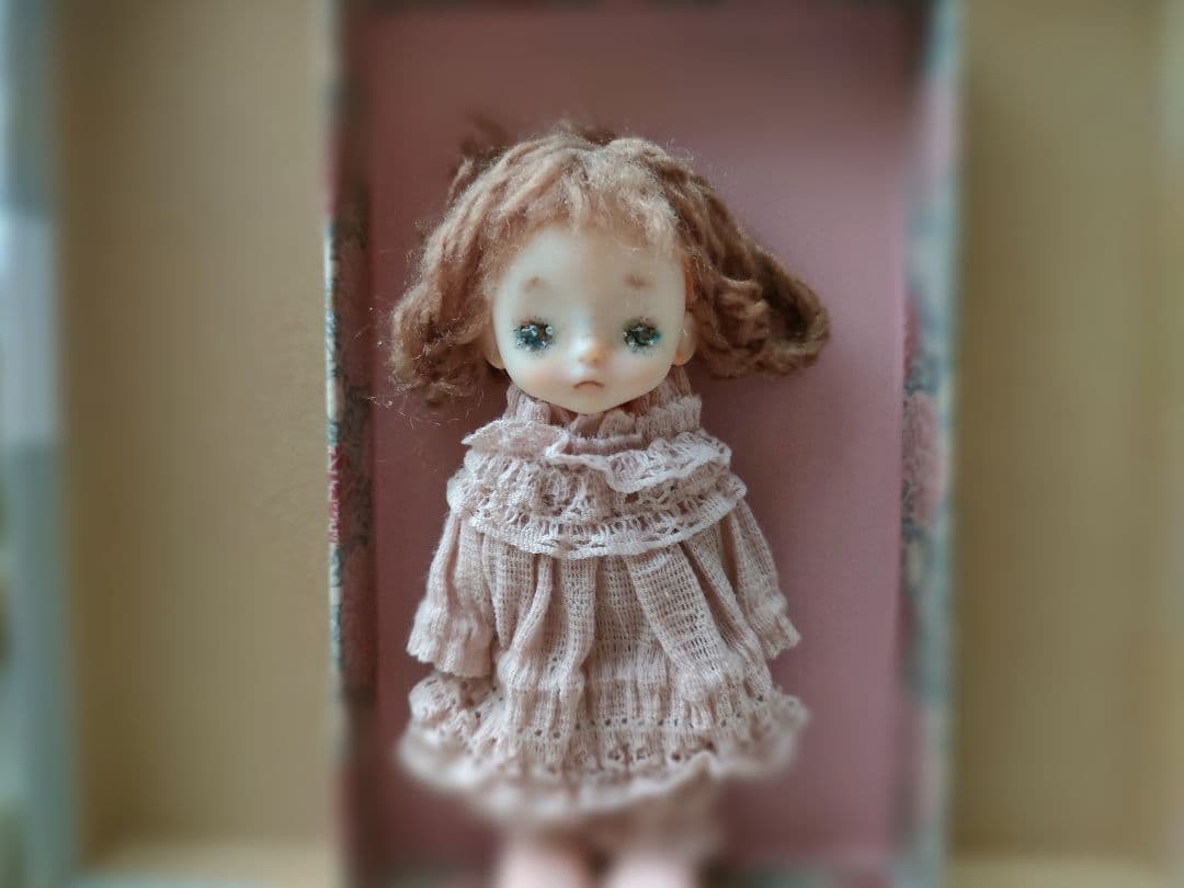 創作ドール♡ウィッグ,ボディ付き♡ 左側の女の子