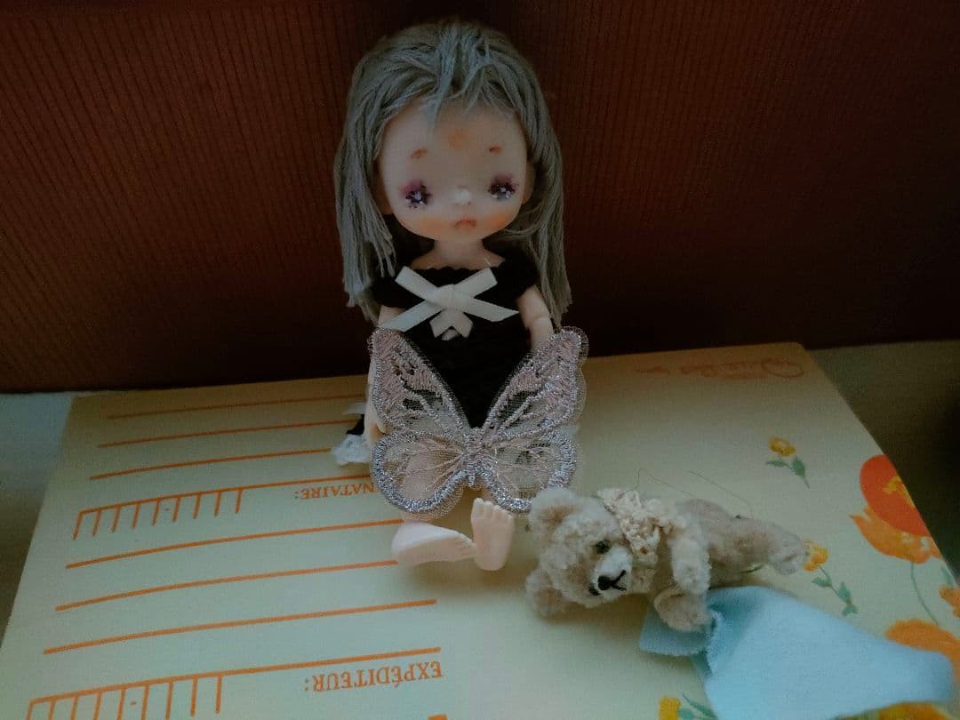 創作ドール♡ウィッグ,ボディ付き♡ 左側の女の子