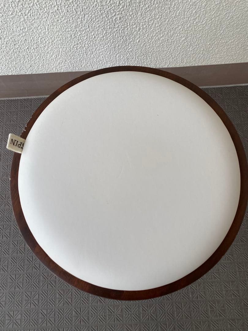 広松木工 スピンスツール 高さ調整 回転 昇降 サイドテーブル 廃盤商品