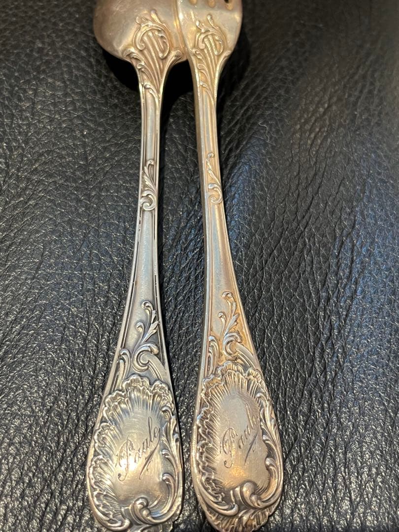 ピュイフォルカ　純銀製　スターリングシルバー950 スプーンとフォークセット