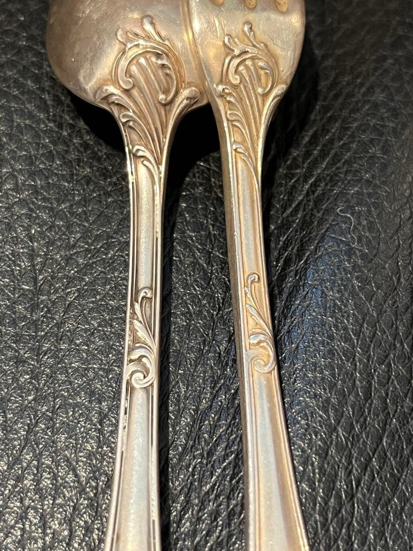 ピュイフォルカ　純銀製　スターリングシルバー950 スプーンとフォークセット