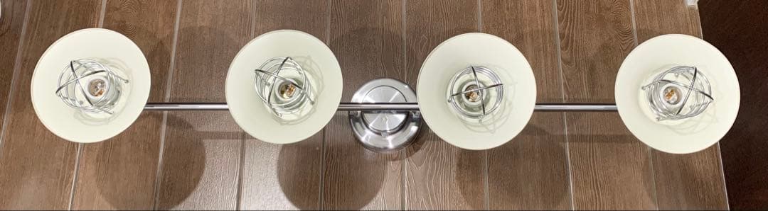 新品 キシマ アンプール 4灯 シーリング ライト アンティーク調 シルバー