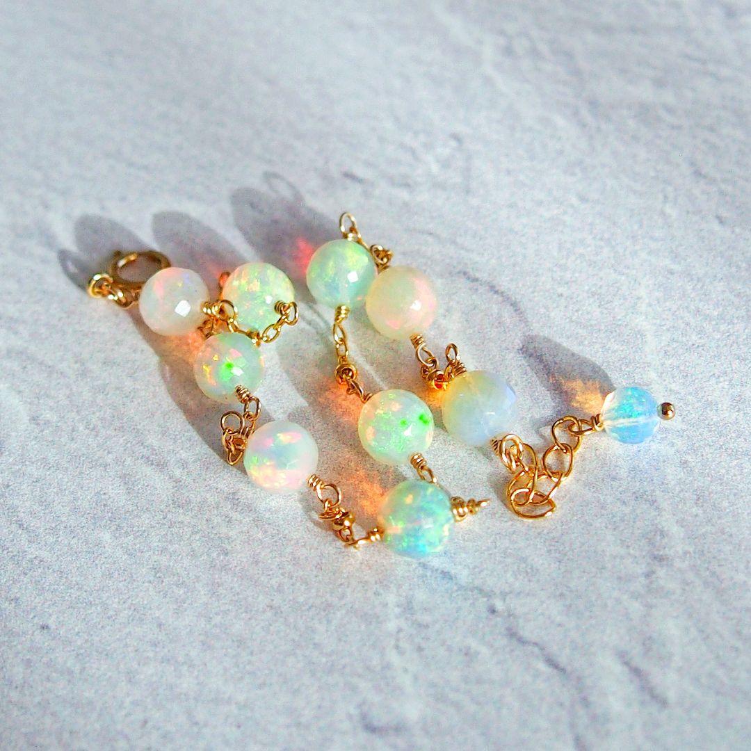 SALE✨AAA+ エチオピア産　プレシャスオパール　ブレスレット　14kgf