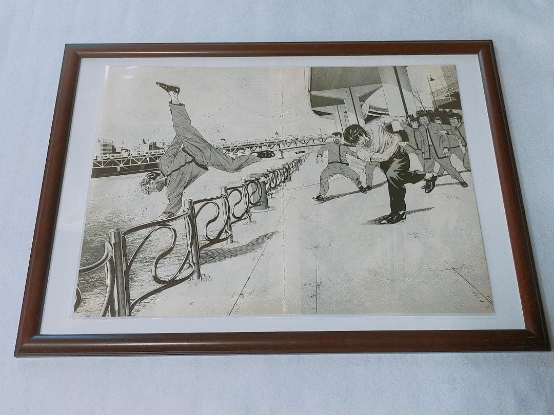 ろくでなしブルース　BLUES　額装飾　アニメ＞漫画本＞カード＞ポスター＞その他