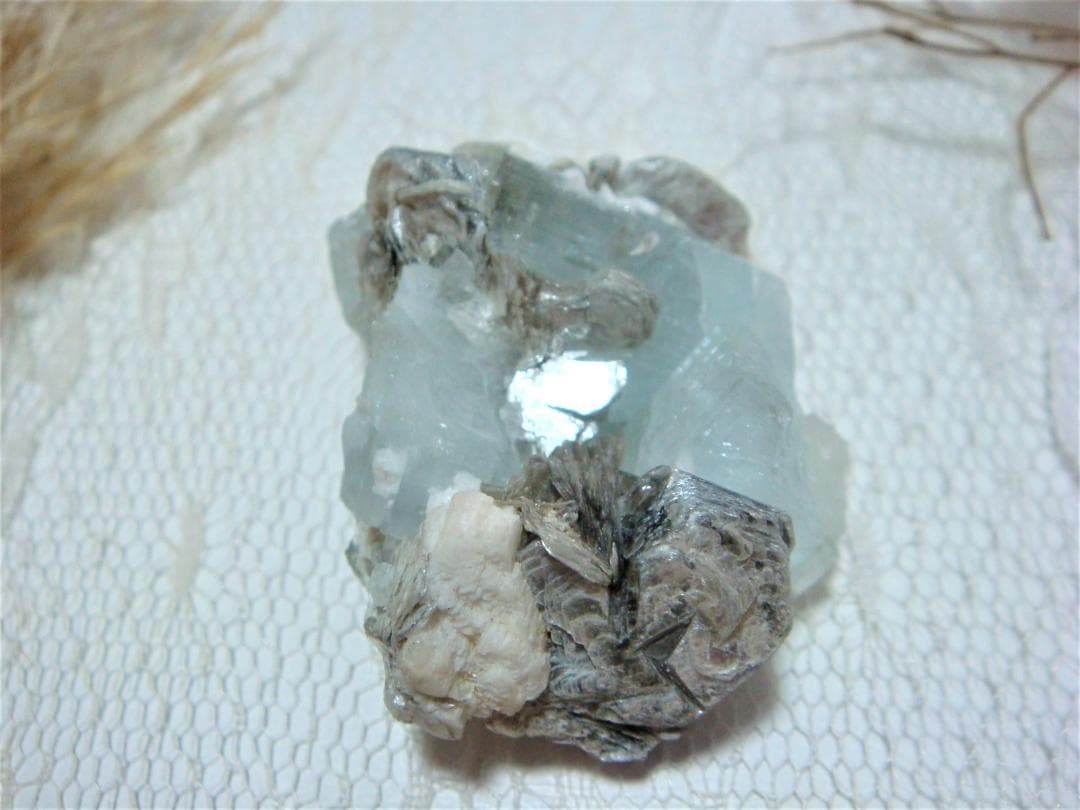 天然石 原石 鉱物 クラスター アクアマリン 1