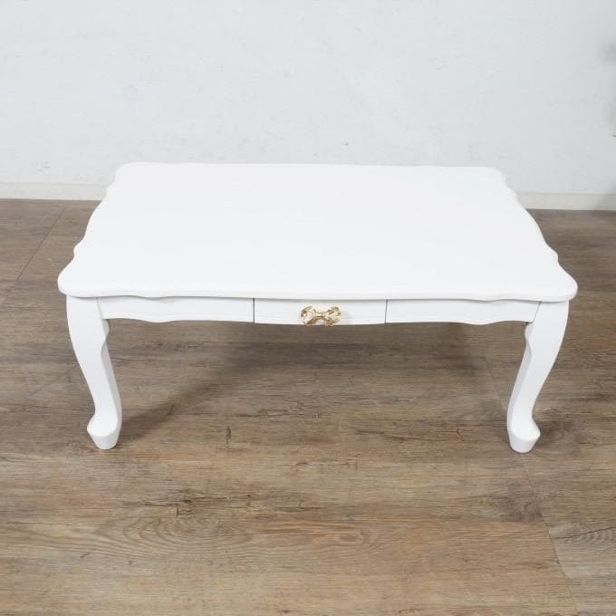 エレガント　猫脚　ヨーロピアン調　折りたたみ式　テーブル 幅80 完成品！