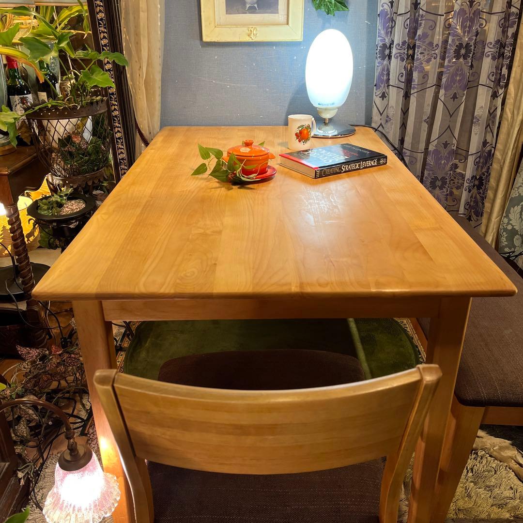 アルダーソリッド 引き出し付 コンパクトテーブル