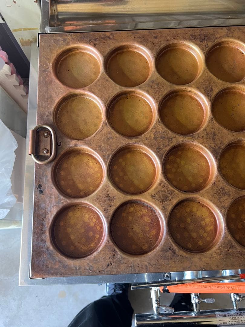 送料込み　山下金物　大判焼き器　32穴　LPガス用　業務用　使用頻度少ない良品