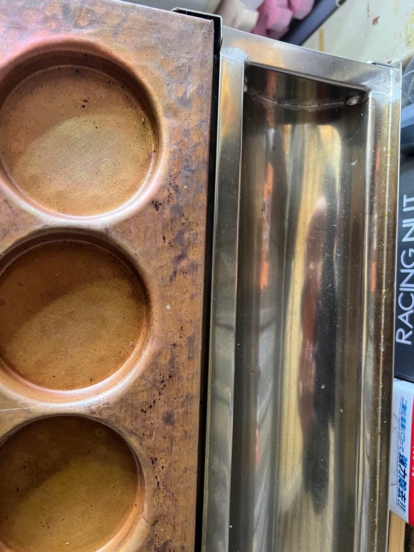 送料込み　山下金物　大判焼き器　32穴　LPガス用　業務用　使用頻度少ない良品