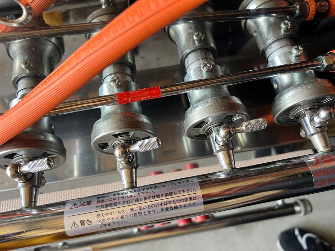 送料込み　山下金物　大判焼き器　32穴　LPガス用　業務用　使用頻度少ない良品