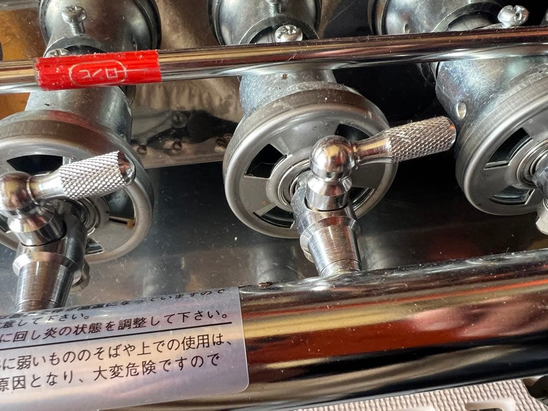 送料込み　山下金物　大判焼き器　32穴　LPガス用　業務用　使用頻度少ない良品