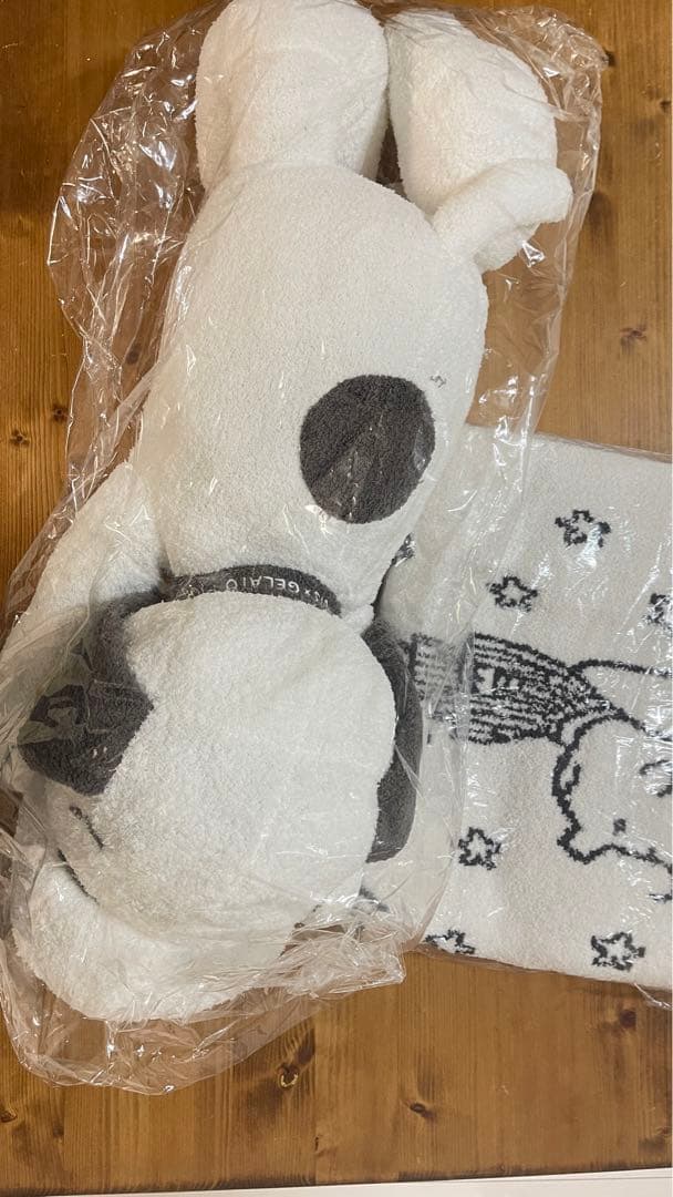 レア ジェラートピケ スヌーピー特大ぬいぐるみ＆ブランケットPEANUTS 完売