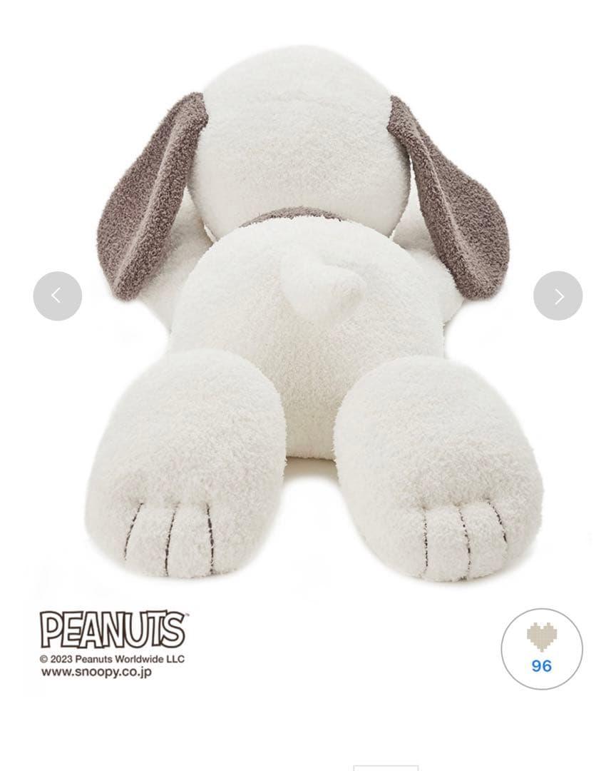 レア ジェラートピケ スヌーピー特大ぬいぐるみ＆ブランケットPEANUTS 完売
