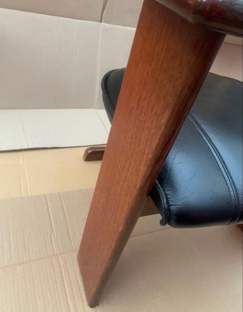 ②NAGANO 本革 ダイニングチェア アームチェア