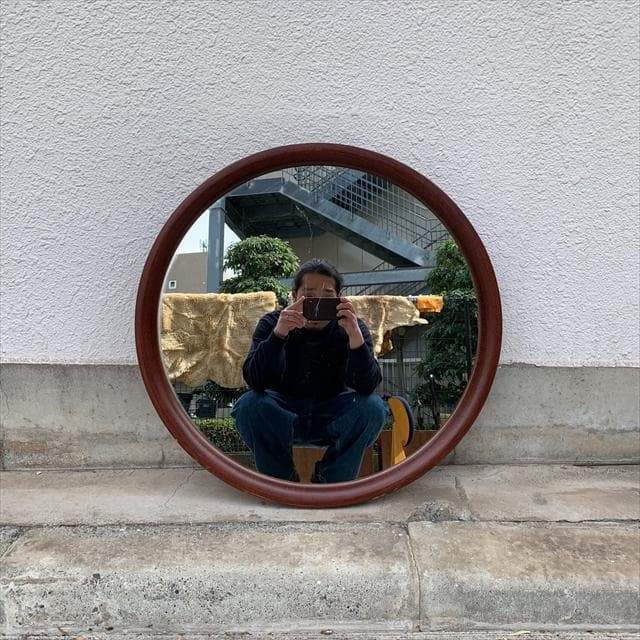 ヴィンテージ｜秋田木工｜柳宗理｜曲木鏡｜ウォールミラー｜