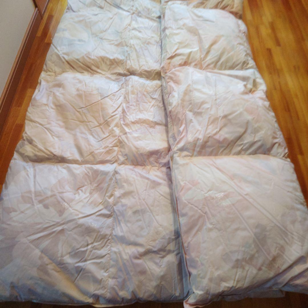 《最終値下》高級羽毛掛ふとん 水鳥羽毛100%1.2kg D-TK-9096