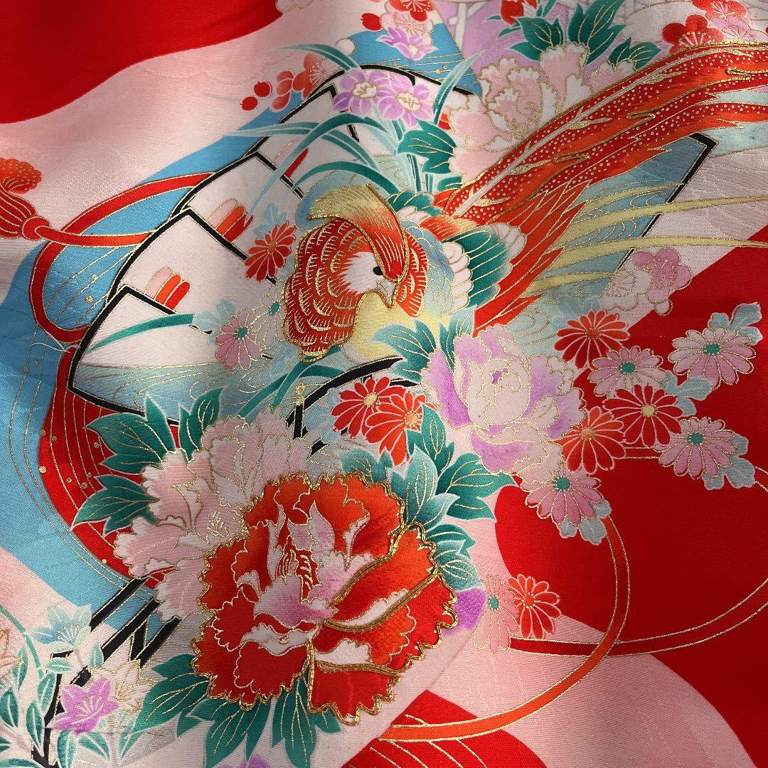 七五三 女の子 着物　長襦袢　帽子　スタイ　セット