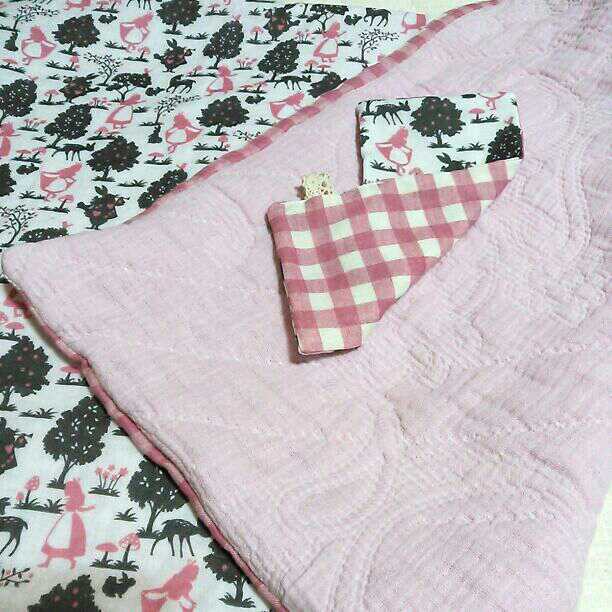 専用　ハンカチ付き♪ガーゼケット　ディズニー　アリス　ハンドメイド　新品